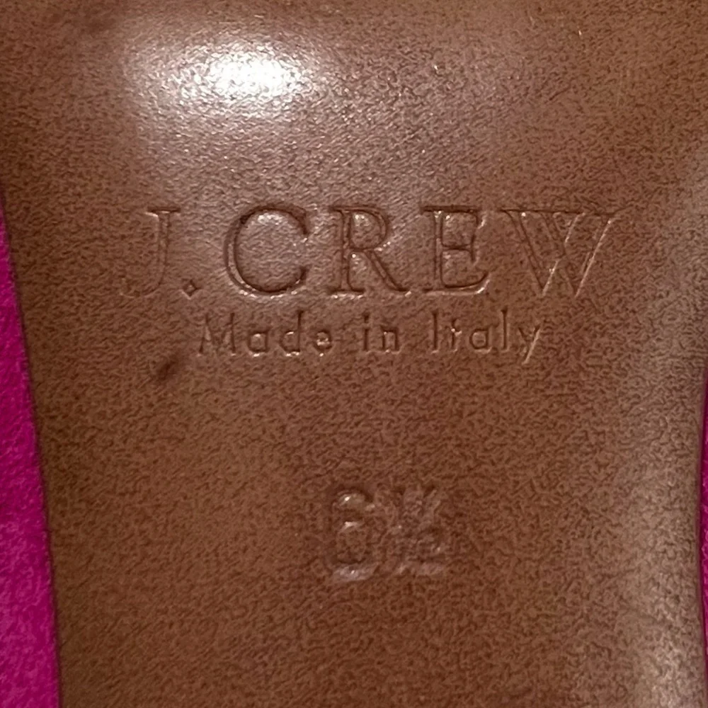 J.Crew Mona Pumps Italian Leather/Suede Excellent 6.5  wildberry